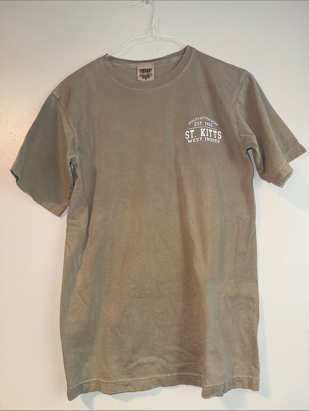 Comfort Colors St. Kitts West Indies Tan Graphic Tee